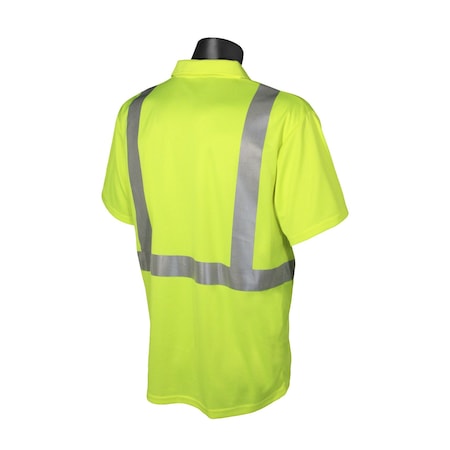 RADIANS Radians ST12-2PGS-2X Class 2 High Visibility Safety Short Sleeve Polo 2X