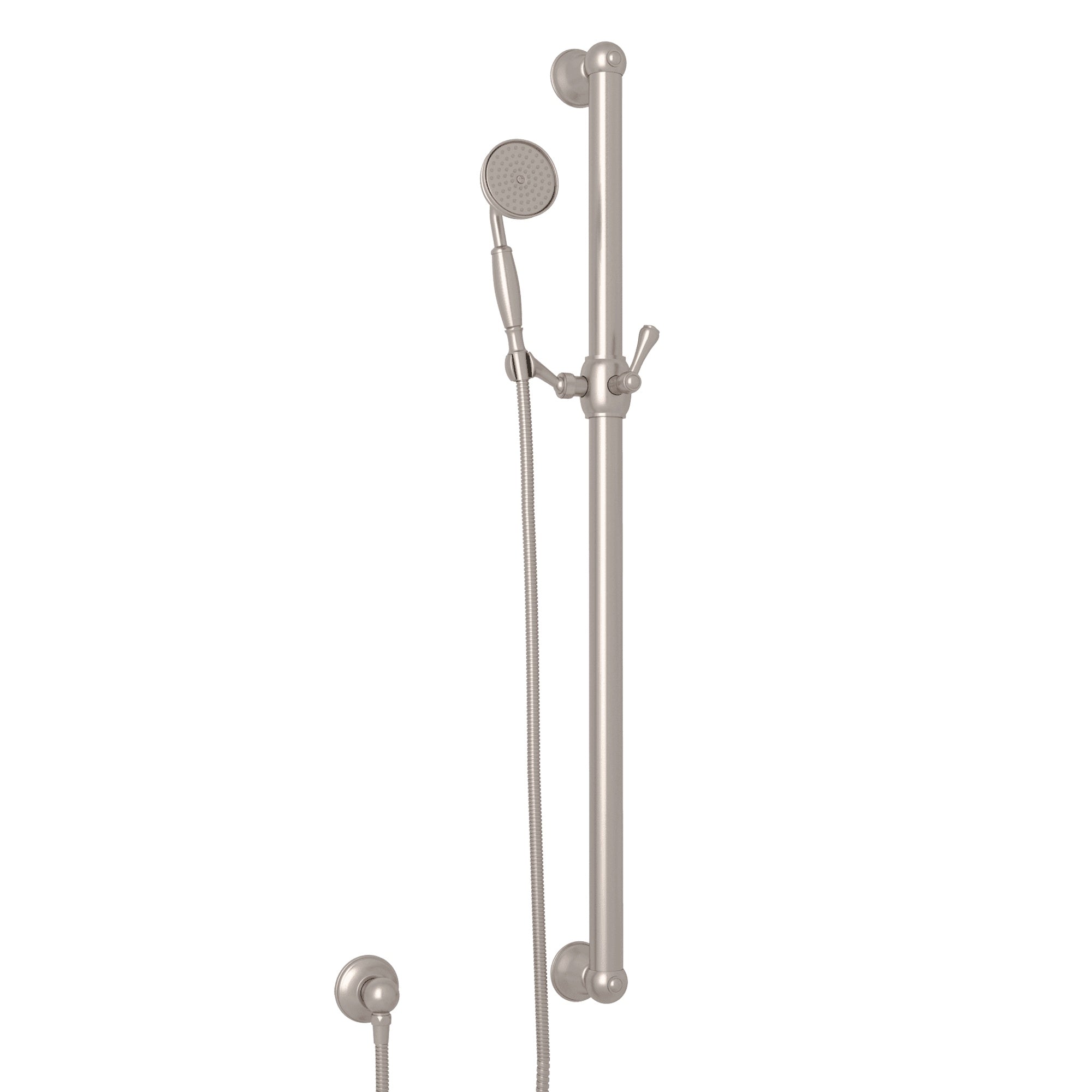 ROHL Rohl 1272EAPC Handshower Set With 39 inches Grab Bar And Single Function Handshower 1.8 GPM (39in)
