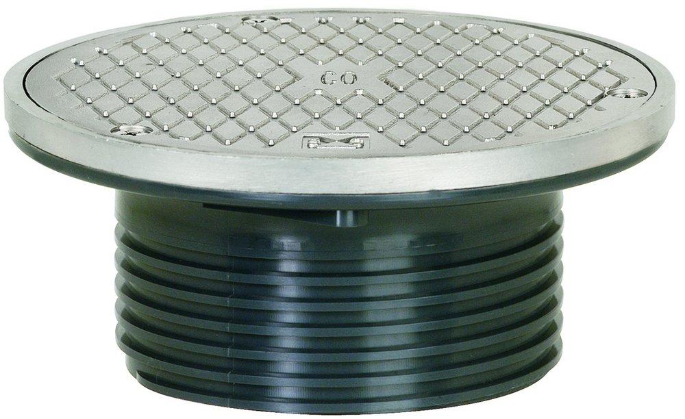 SIOUX CHIEF Sioux Chief 834-4HSR Finish Line 4 In Inside Caulk Plastic Stainless Steel Cleanout (4 In)