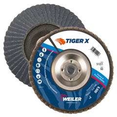 WEILER Weiler 51221 Tiger X 60 Grit 7 in Type 29 (5/8-11 Arbor)
