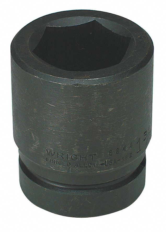 WRIGHT TOOL Wright Tool 8852 SAE Standard Length Shape III Impact Socket 1-5/8 in 1 in Drive 2-1/2 in Overall Length