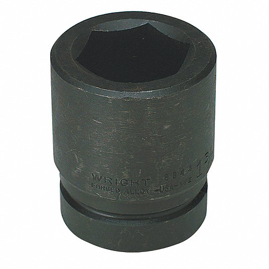 WRIGHT TOOL Wright Tool 8852 SAE Standard Length Shape III Impact Socket 1-5/8 in 1 in Drive 2-1/2 in Overall Length