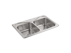 STERLING Sterling 11402-3-NA Southhaven Top-Mount Double Equal Bowl Kitchen Sink (33 x 22 in) S114023NA