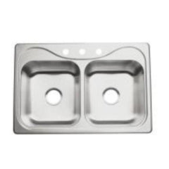 STERLING Sterling 11402-3-NA Southhaven Top-Mount Double Equal Bowl Kitchen Sink (33 x 22 in) S114023NA