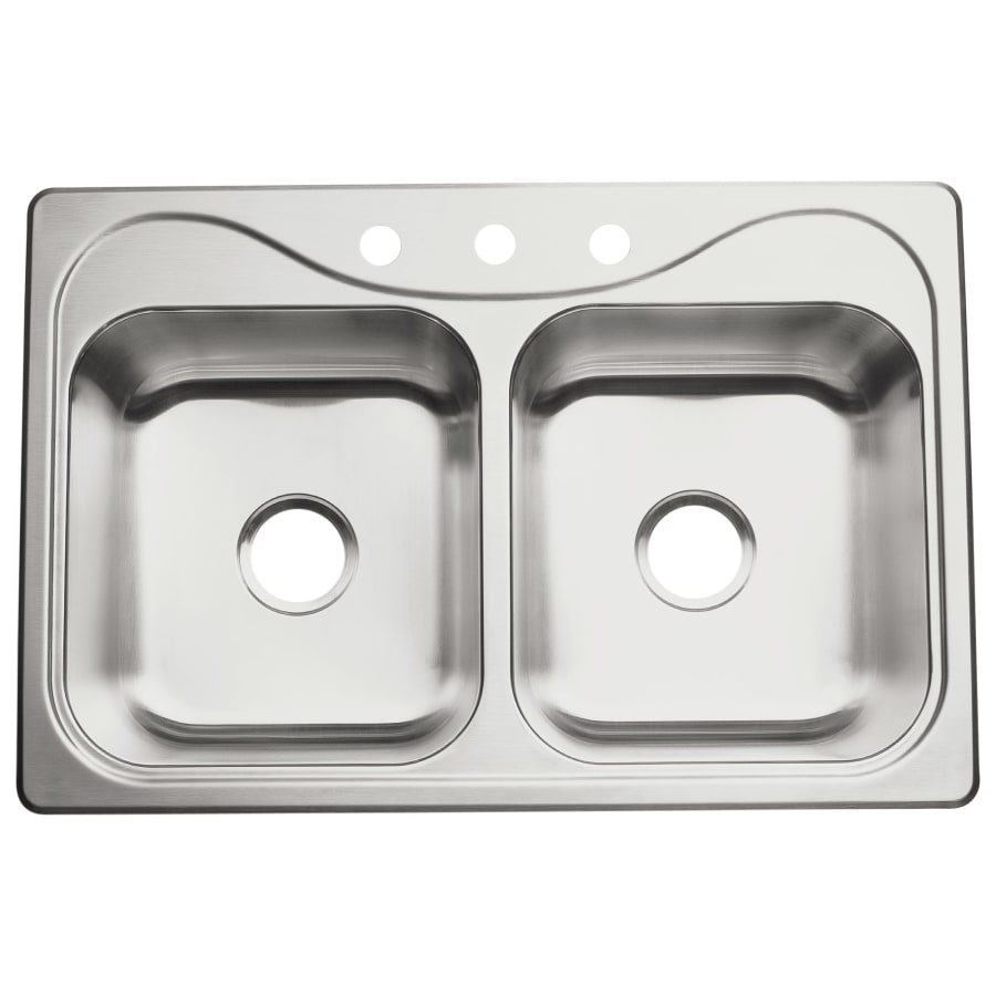 STERLING Sterling 11402-3-NA Southhaven Top-Mount Double Equal Bowl Kitchen Sink (33 x 22 in) S114023NA
