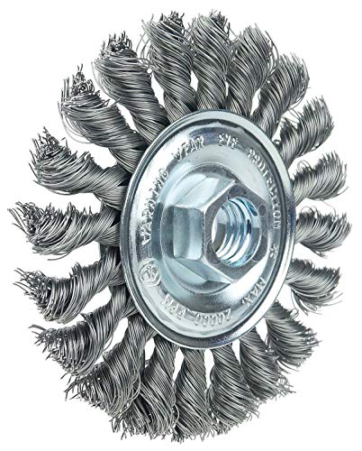 WEILER Weiler 36212 Vortec Pro Wheel Brush 4 in Wide Face (5/8-11 Arbor)