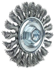 WEILER Weiler 36212 Vortec Pro Wheel Brush 4 in Wide Face (5/8-11 Arbor)