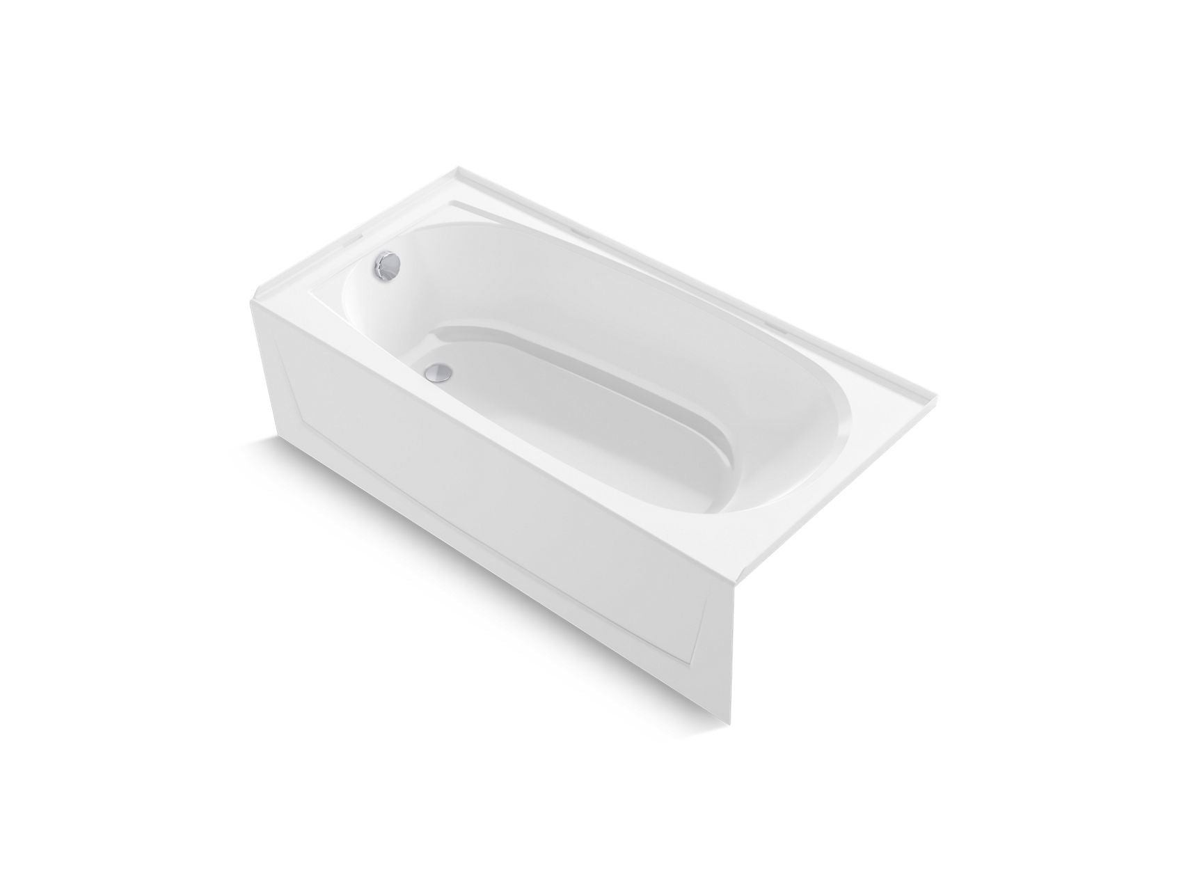 STERLING Sterling 71041112-0 Performa Vikrell Left-Hand Above-Floor Drain Bathtub 60 x 29 x 15 ST71041112WH