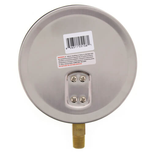 WINTERS Winters PCT321 Contractor Pressure Gauge 4.5 in Dial 0-30 PSI 1/4 in NPT