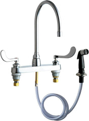CHICAGO FAUCETS Chicago Faucets 1102-GN8AE35-317AB Ecast Hot and Cold Water Dispenser 8 in Centers C1102GN8AE35317AB