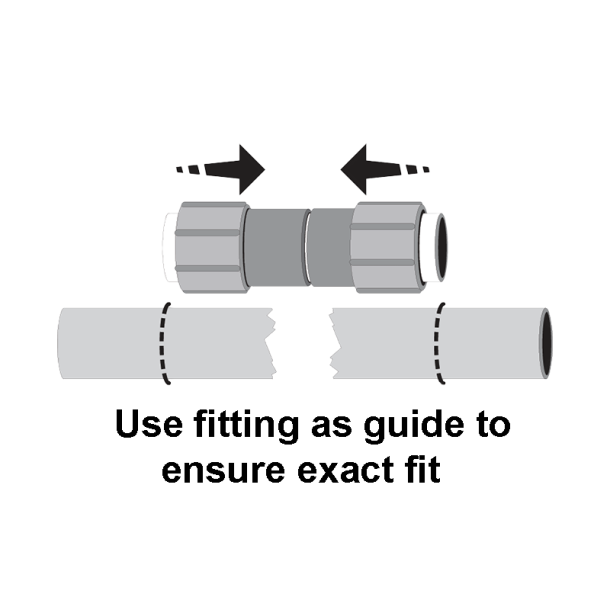 DAWN Dawn KRC429-007 KwikRepair PVC Repair Coupler (3/4 in Slip)