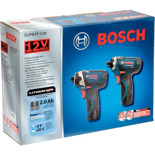 BOSCH Bosch CLPK27-120 12V Max 2-Tool Combo Kit PS21 and PS41 (2) 2.0Ah Batteries