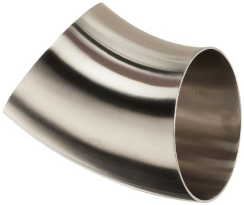 DIXON VALVE & COUPLING Dixon Valve & Coupling B2WK-G600P Stainless Steel 304 Sanitary Weld Short Elbow (45 Degree, 6 inches Tube OD)