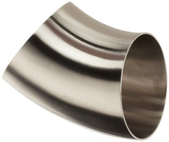 DIXON VALVE & COUPLING Dixon Valve & Coupling B2WK-G600P Stainless Steel 304 Sanitary Weld Short Elbow (45 Degree, 6 inches Tube OD)