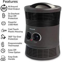 HONEYWELL Honeywell HHF360V 360 Degree Surround Fan Forced Heater 1500W (Small)