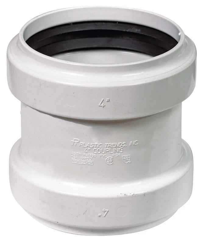 PLASTIC TRENDS Plastic Trends G604 Gasketed SDR Coupling 4 In. (G x G)