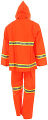 MCR SAFETY Mcr Safety 2013RM Medium Luminator PVC Polyester 3-Piece Rainsuit