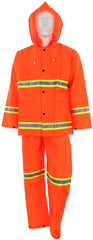 MCR SAFETY Mcr Safety 2013RM Medium Luminator PVC Polyester 3-Piece Rainsuit