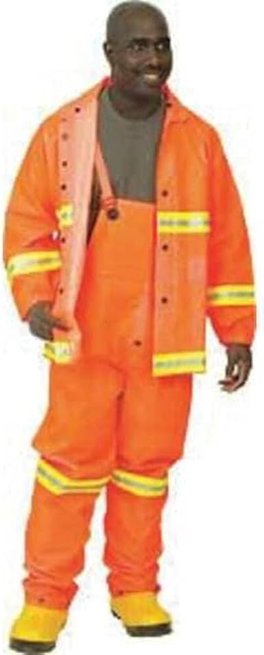 MCR SAFETY Mcr Safety 2013RM Medium Luminator PVC Polyester 3-Piece Rainsuit