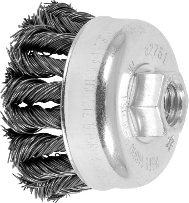 PFERD Pferd 82751 Combit Knot Cup Brush 2-3/4 in (.020 CS, 5/8-11) Pack of 5