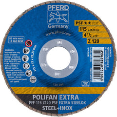PFERD Pferd 60462 Polifan FDFlat PSF Extra Zirconia 120G (4-1/2 in x 7/8 in)