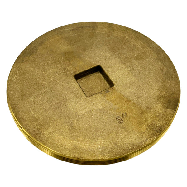 WAL-RICH Wal-Rich 2424316 Countersunk Brass Cleanout Plug 8-inch