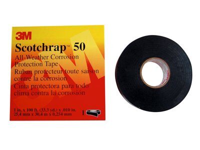 3M 3M 7010398122 Scotchrap Vinyl Corrosion Protection Tape 50 3 in x 100 ft (16 rolls/case) 50UP-3X100FT-K