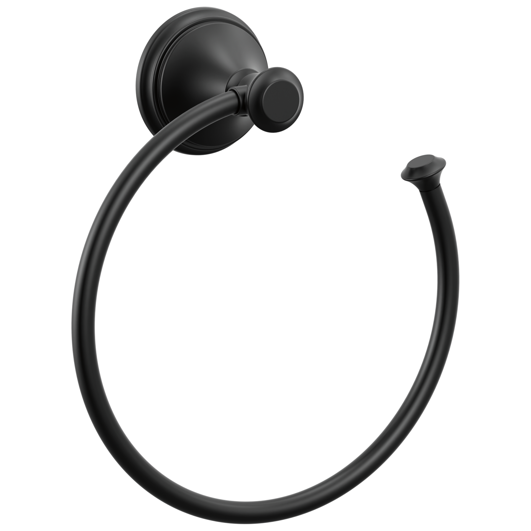 DELTA FAUCET Delta Faucet 79746-BL Cassidy Towel Ring (8-1/4 in Height / 2-5/8 in Projection)