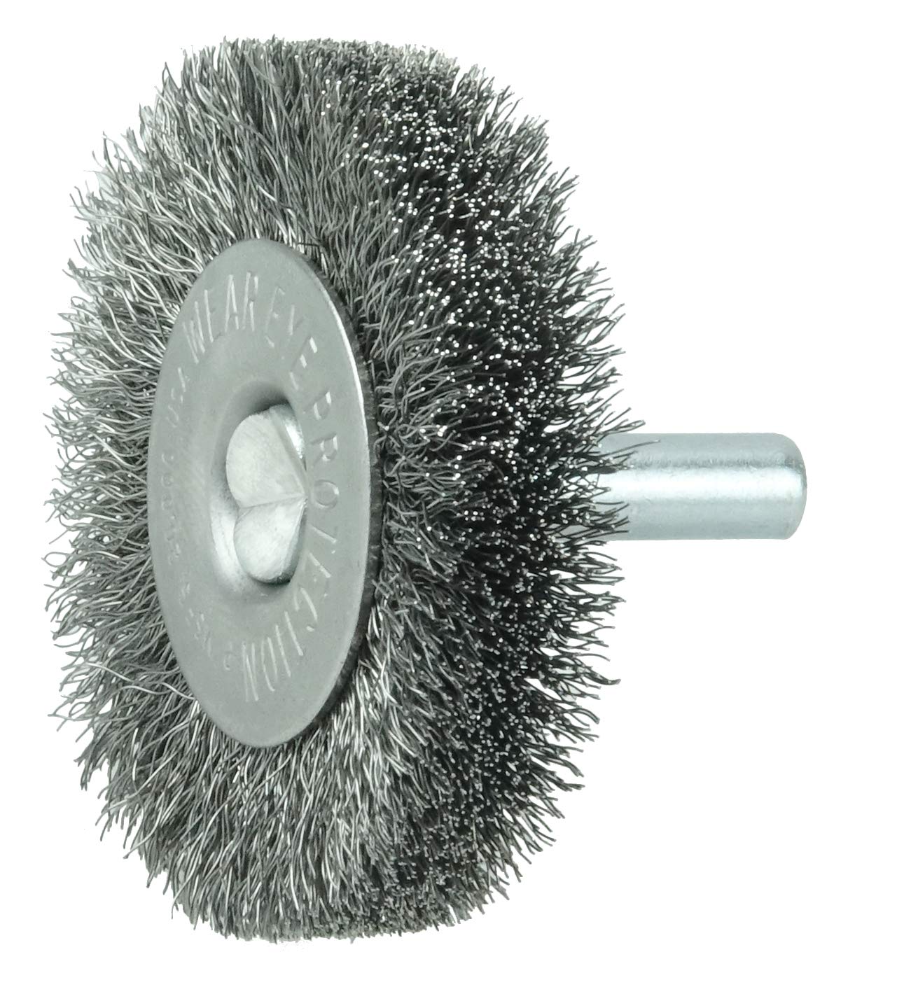 WEILER Weiler 17954 Stem-Mounted Crimped Wire Radial Wheel 2 in (1/4 in Stem)