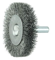 WEILER Weiler 17954 Stem-Mounted Crimped Wire Radial Wheel 2 in (1/4 in Stem)