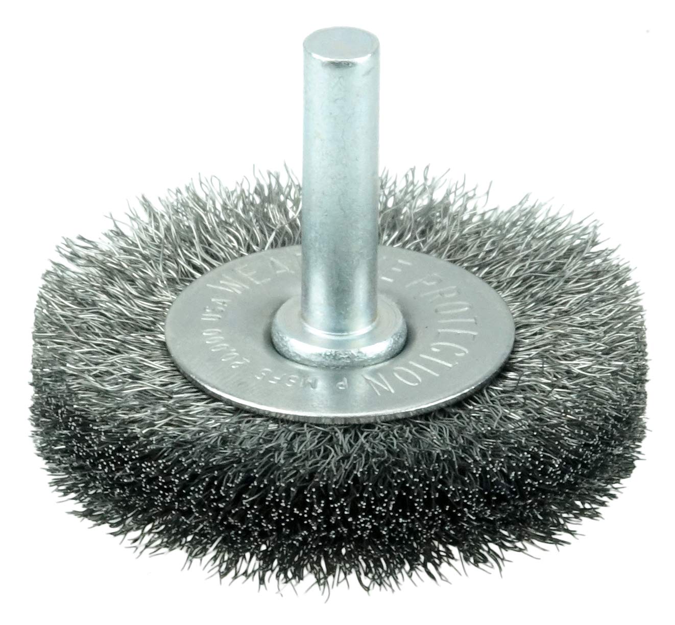 WEILER Weiler 17954 Stem-Mounted Crimped Wire Radial Wheel 2 in (1/4 in Stem)