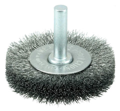 WEILER Weiler 17954 Stem-Mounted Crimped Wire Radial Wheel 2 in (1/4 in Stem)