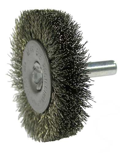 WEILER Weiler 17954 Stem-Mounted Crimped Wire Radial Wheel 2 in (1/4 in Stem)