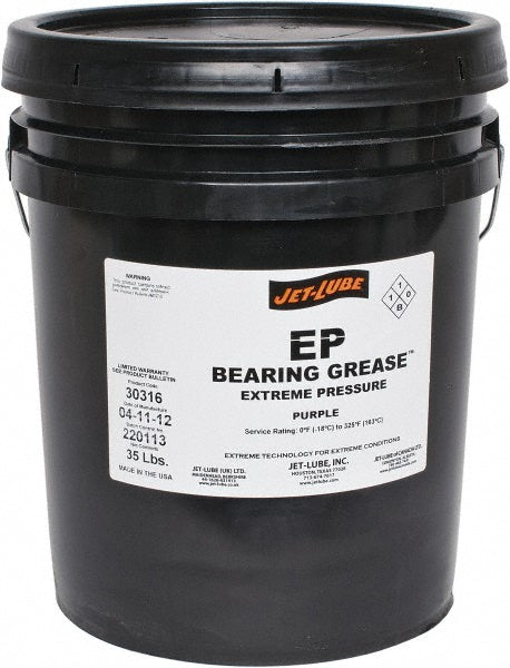 JET-LUBE Jet-Lube 30316 Ep Bearing Grease 35 lb Pail