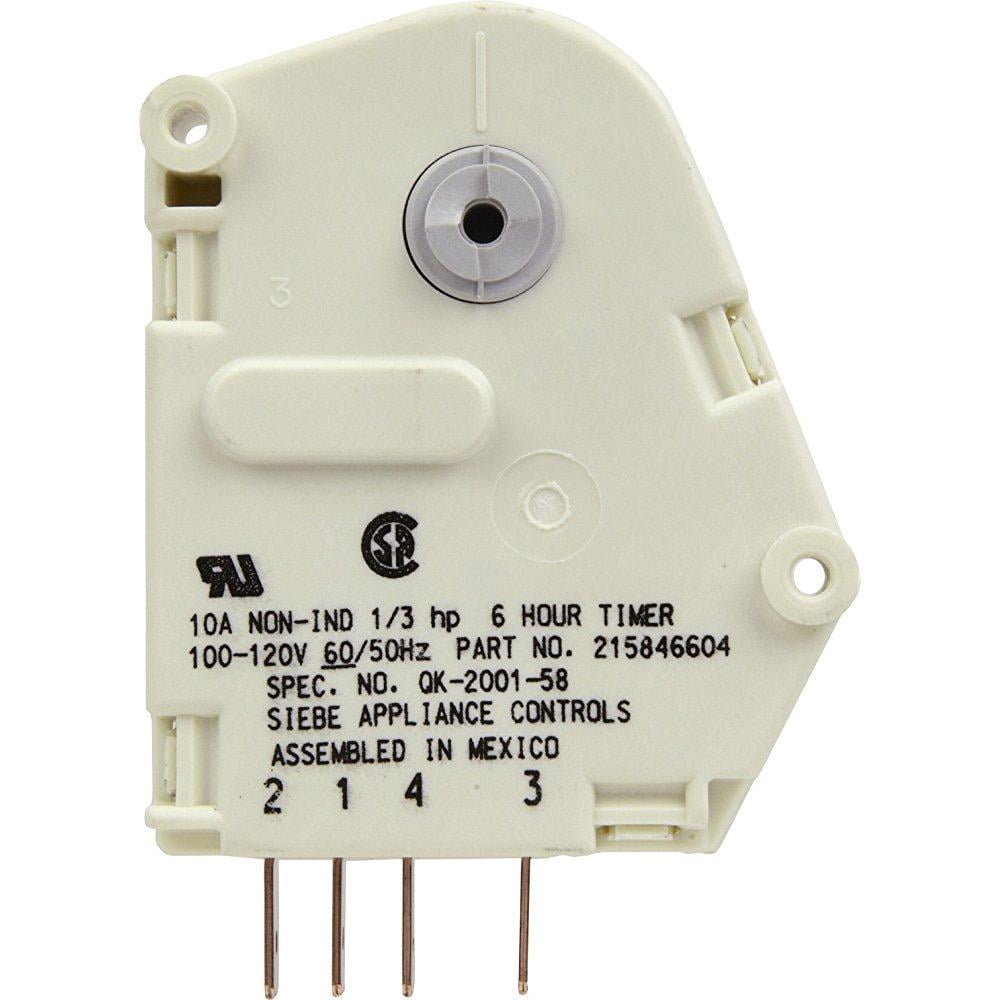 FRIGIDAIRE Frigidaire 215846604 2-1/2 in. Defrost Timer for Kenmore, Crosley and Kelvinator (2-1/2 in.) Replaces 241809402
