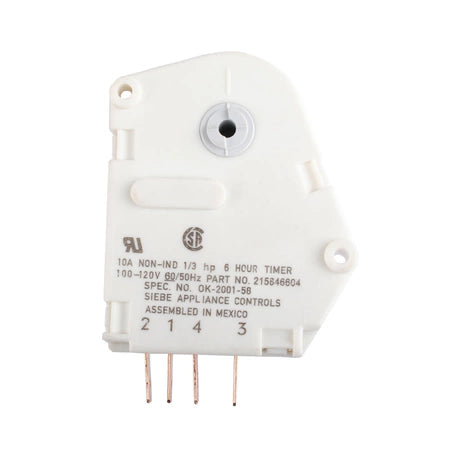 FRIGIDAIRE Frigidaire 215846604 2-1/2 in. Defrost Timer for Kenmore, Crosley and Kelvinator (2-1/2 in.) Replaces 241809402
