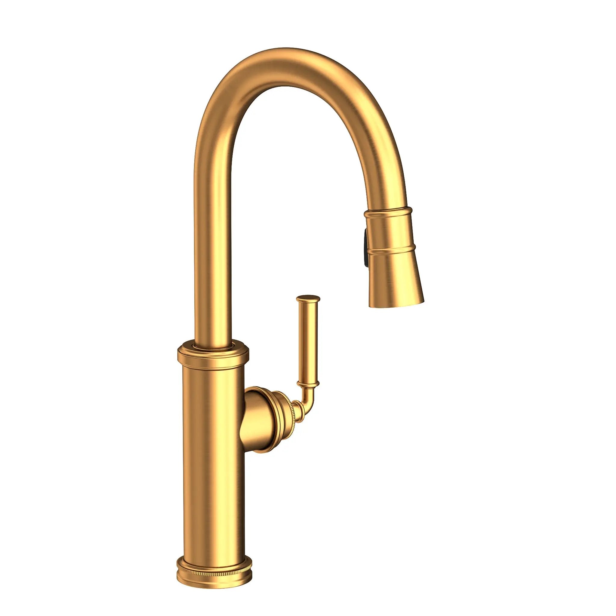 NEWPORT BRASS Newport Brass 2940-5103-24 Taft 17 3/8 Inch Pull-Down Kitchen Faucet (17 3/8 Inch)