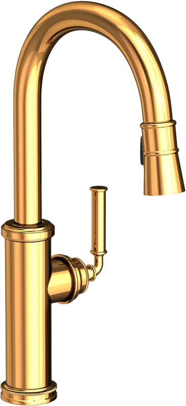 NEWPORT BRASS Newport Brass 2940-5103-24 Taft 17 3/8 Inch Pull-Down Kitchen Faucet (17 3/8 Inch)