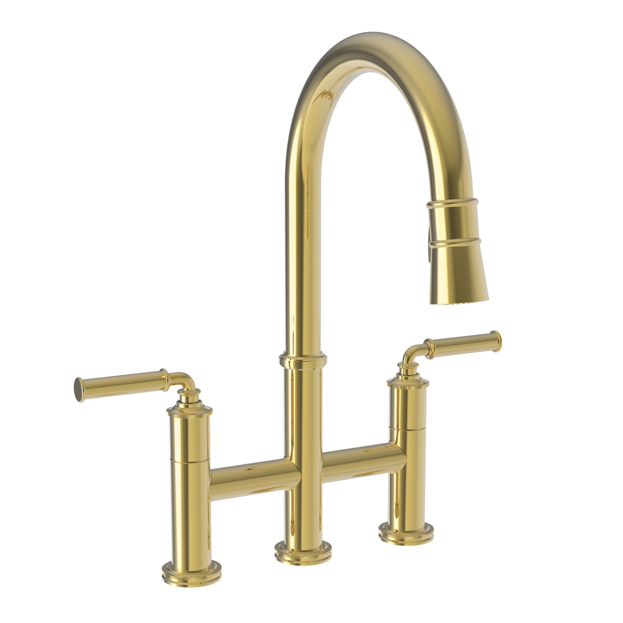 NEWPORT BRASS Newport Brass 2940-5463-24 Taft Kitchen Bridge Pull-Down Faucet 16 7/8 Inch