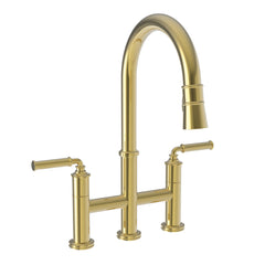 NEWPORT BRASS Newport Brass 2940-5463-24 Taft Kitchen Bridge Pull-Down Faucet 16 7/8 Inch