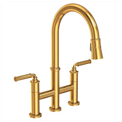 NEWPORT BRASS Newport Brass 2940-5463-24 Taft Kitchen Bridge Pull-Down Faucet 16 7/8 Inch