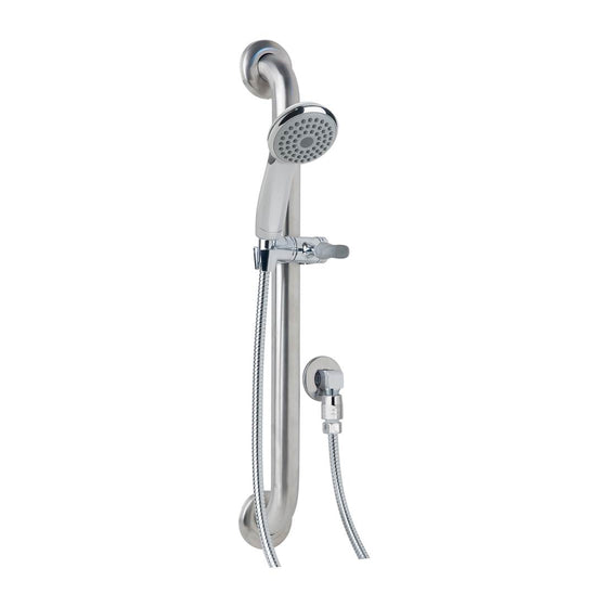 SYMMONS Symmons T724 1-Spray Wall Mounted Handheld Showerhead With ADA Grab Bar 2.5 gpm (3.34 in.)