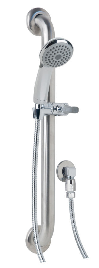 SYMMONS Symmons T724 1-Spray Wall Mounted Handheld Showerhead With ADA Grab Bar 2.5 gpm (3.34 in.)
