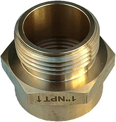 UNDERHILL INTERNATIONAL Underhill International A-BA10NXSH Solid Brass Hose Adapter (1-Inch FPT x 1-Inch MHT)
