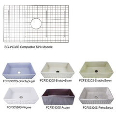NANTUCKET SINKS Nantucket Sinks BG-VC33S Stainless Steel Bottom Grid (29.875 x 17 in)