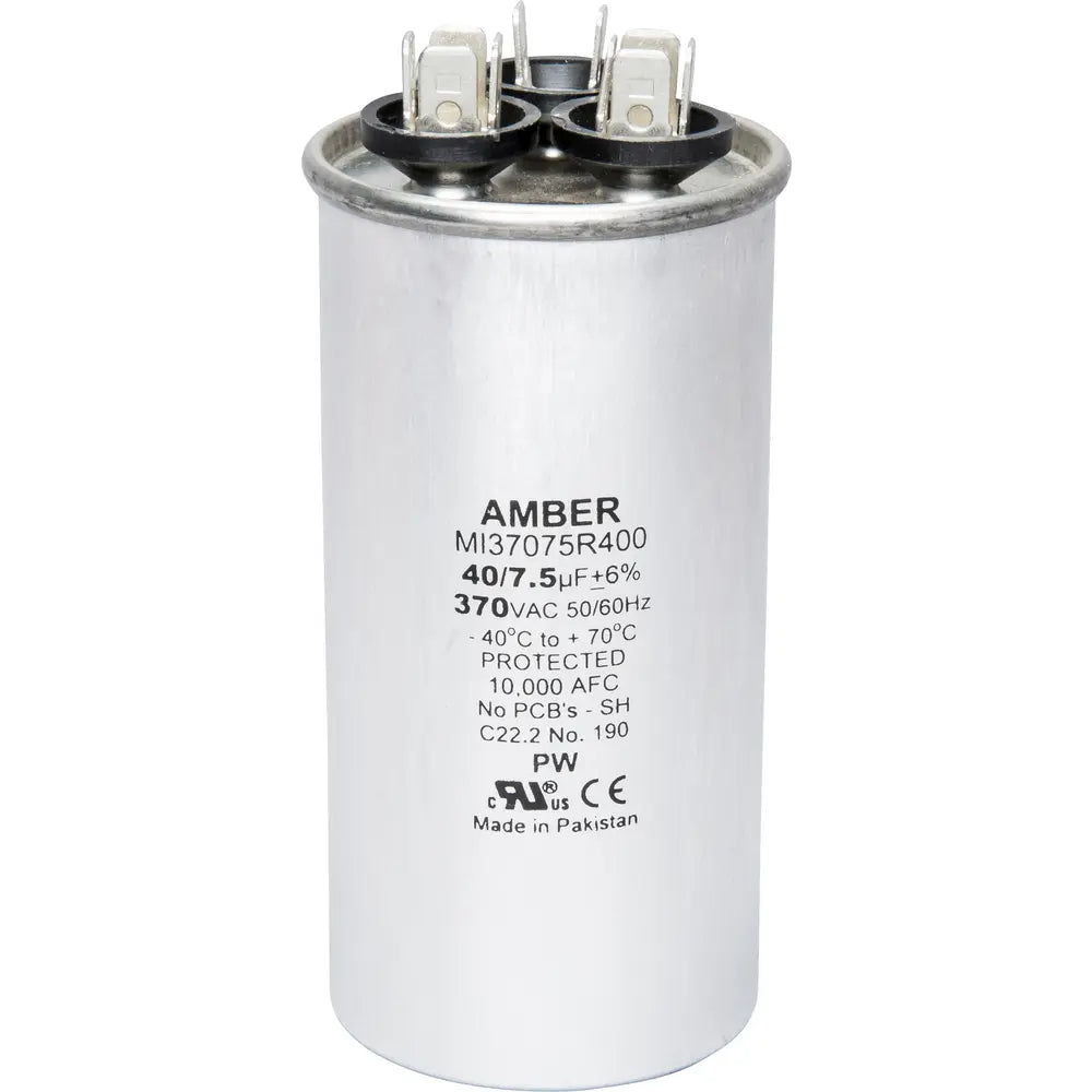 DIVERSITECH Diversitech 3GR7540 Motor Run Capacitor 370 VAC (Round / 1 Pack)