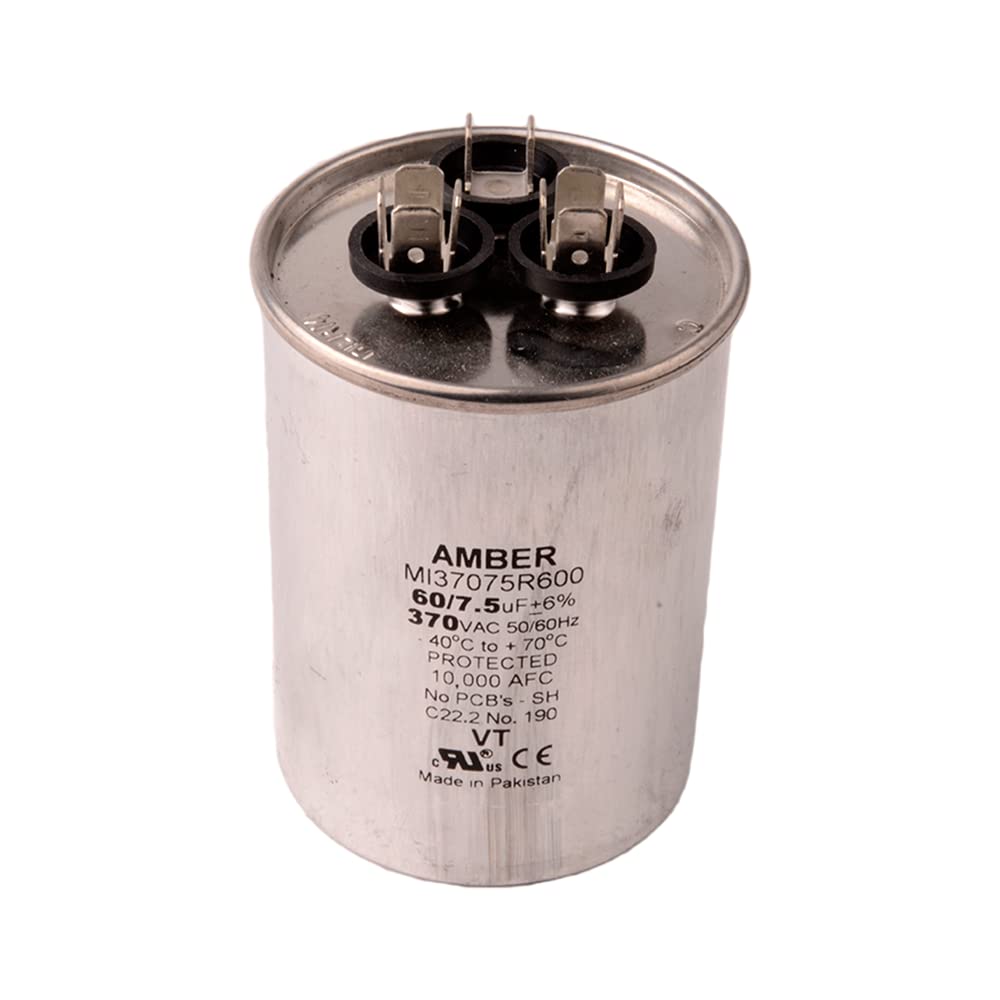 DIVERSITECH Diversitech 3GR7560 Motor Run Capacitor 370 VAC (60+7.5 uF) 3GR7560