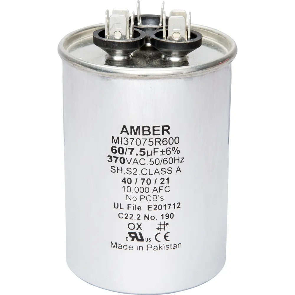 DIVERSITECH Diversitech 3GR7560 Motor Run Capacitor 370 VAC (60+7.5 uF) 3GR7560