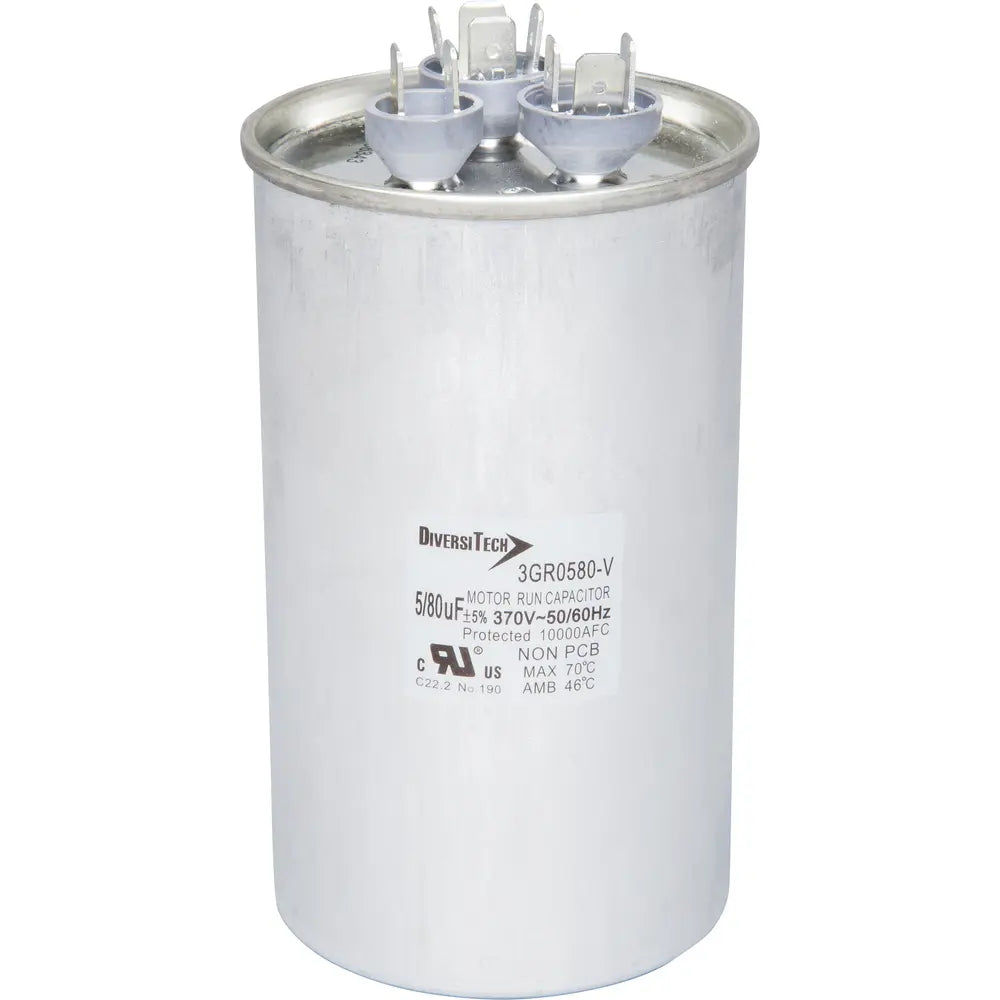 DIVERSITECH Diversitech 3GR0580 Motor Run Capacitor 370 VAC (1 Pack)