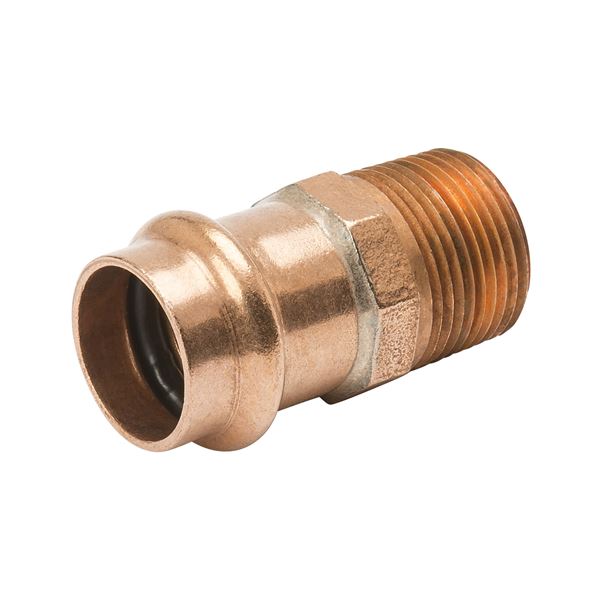 COPPER PRESS FITTINGS Copper Press Fittings PF 01188 Copper Male Reducing Adapter Press x MNPT 2 in x 1-1/2 in